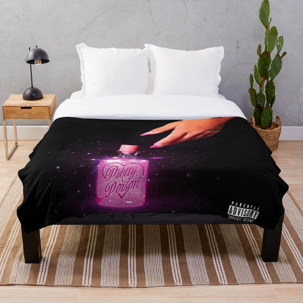 Nessa Barrett Inspired Pretty Poison Plush Blanket