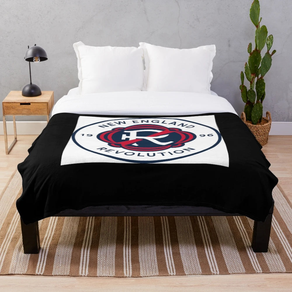 New England Revolution inspired plush blanket
