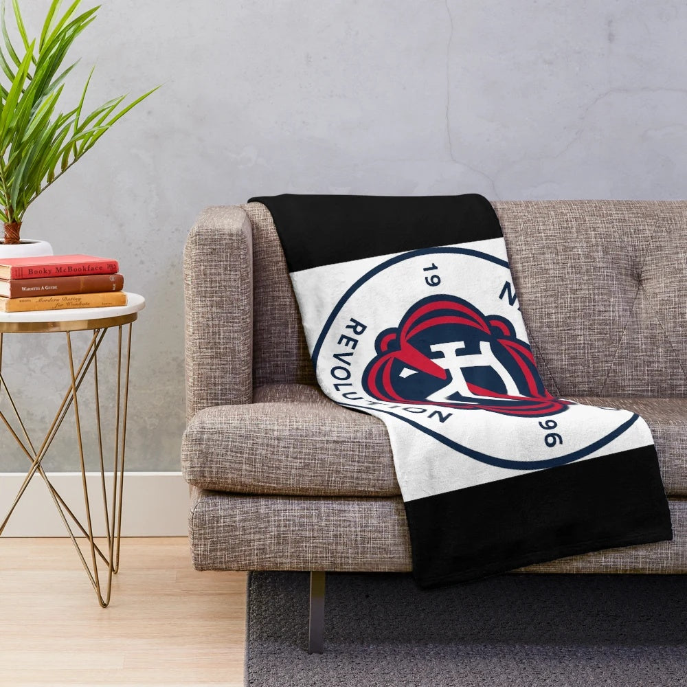 New England Revolution inspired plush blanket