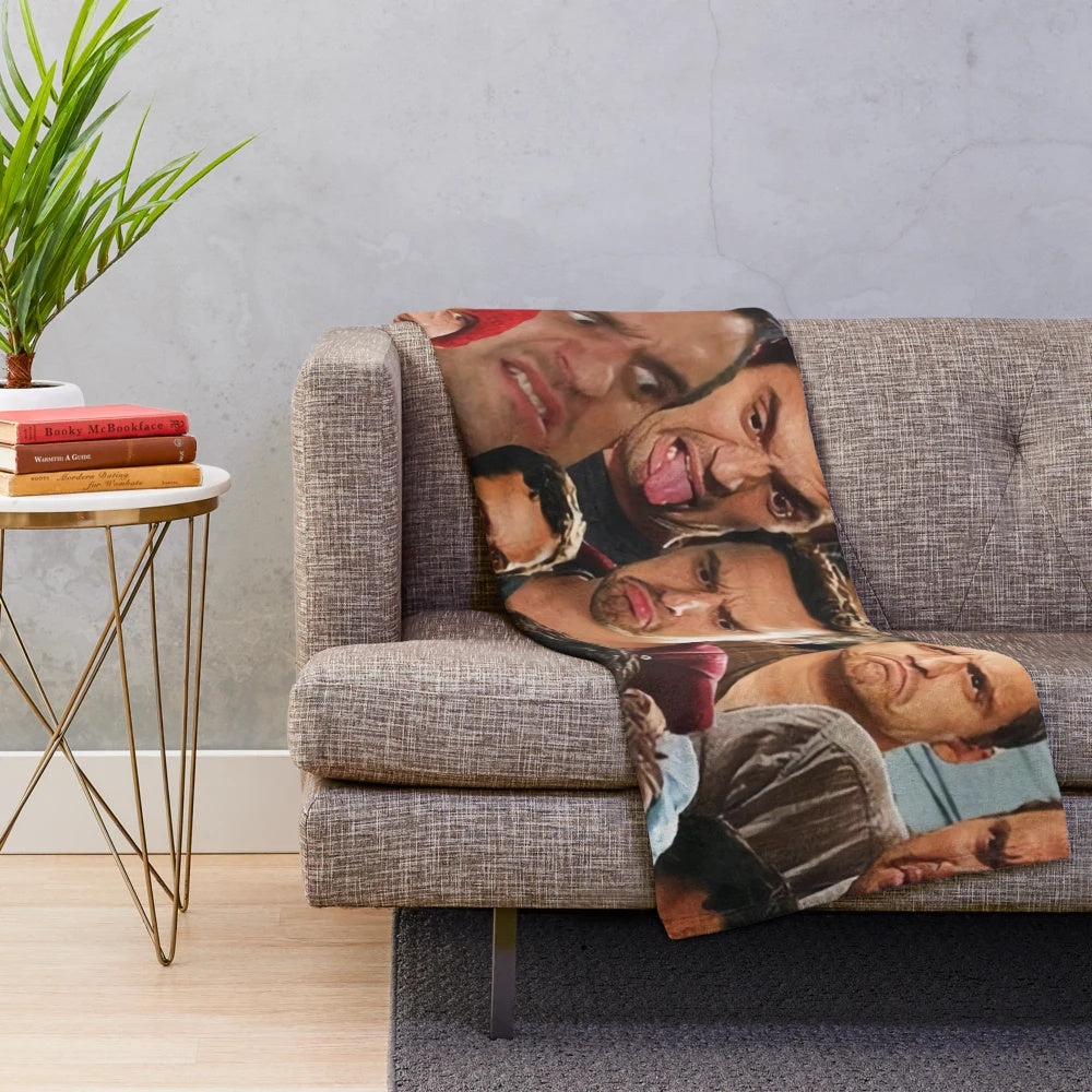 New Girl TV Show Themed Plush Blanket with Characters Jess, Cece, Winston, Nick, and Schmidt