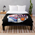 New York sports themed plush blanket