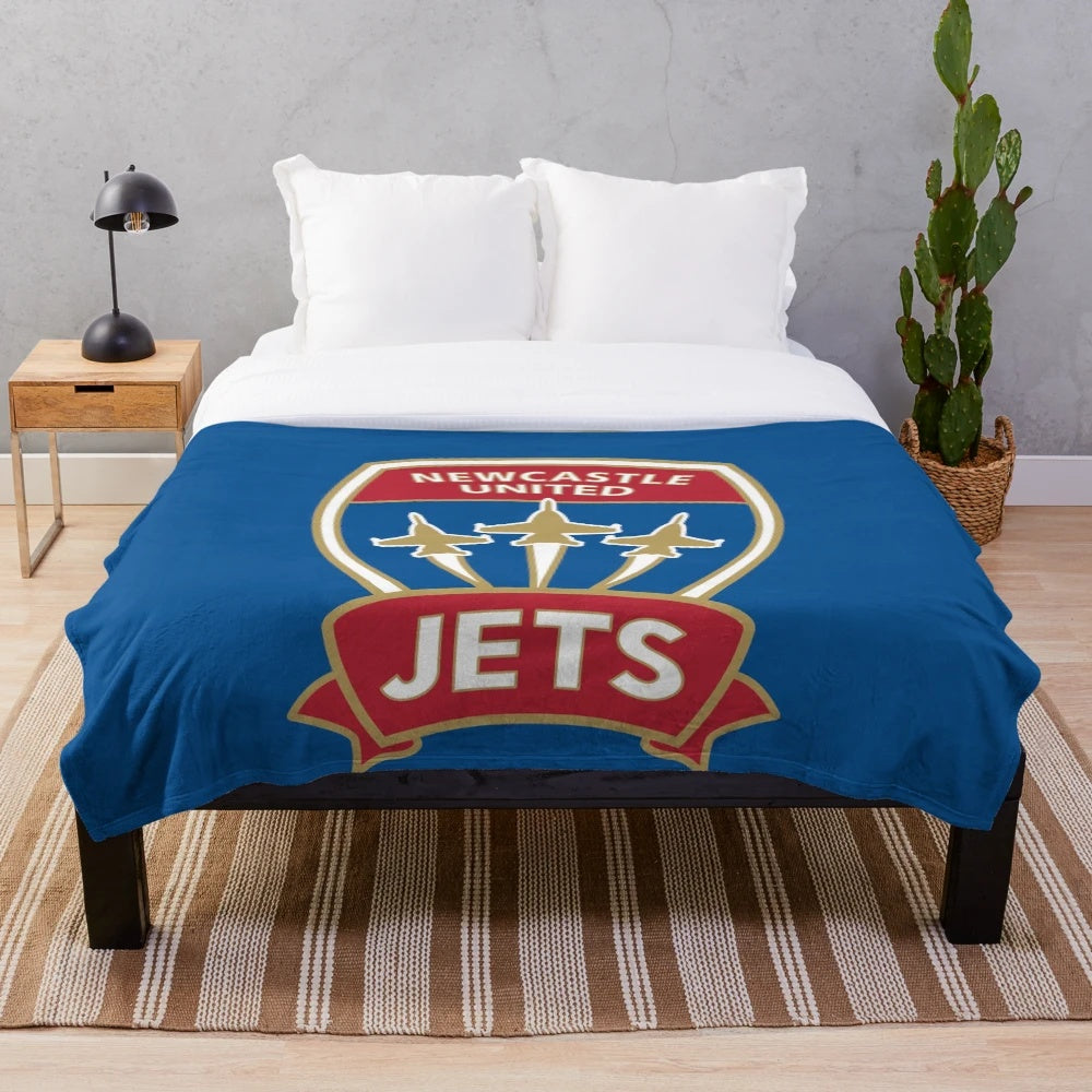 Newcastle United Jets Plush Blanket for Sports Fans