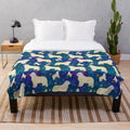Newfoundland dog plush blanket for cozy sleep and dreams
