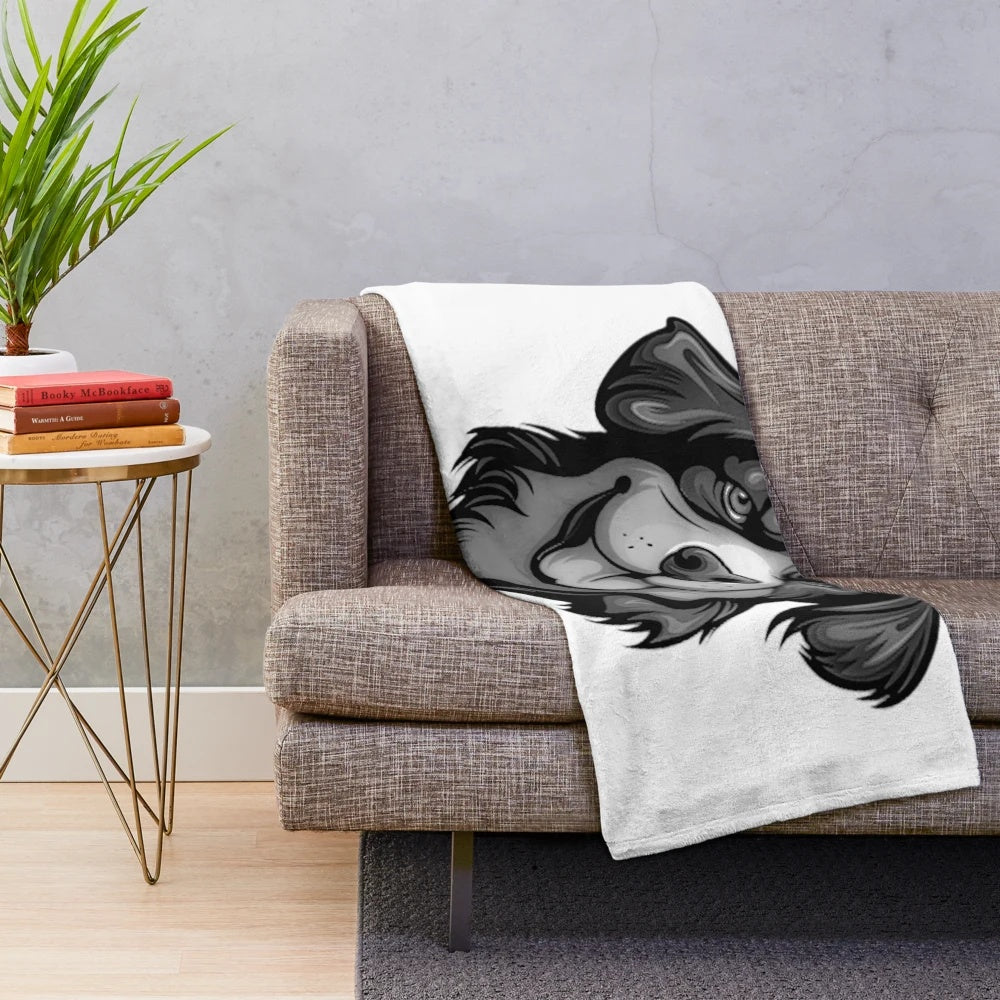 Newfoundland growlers plush blanket featuring legendary Newfoundland dog