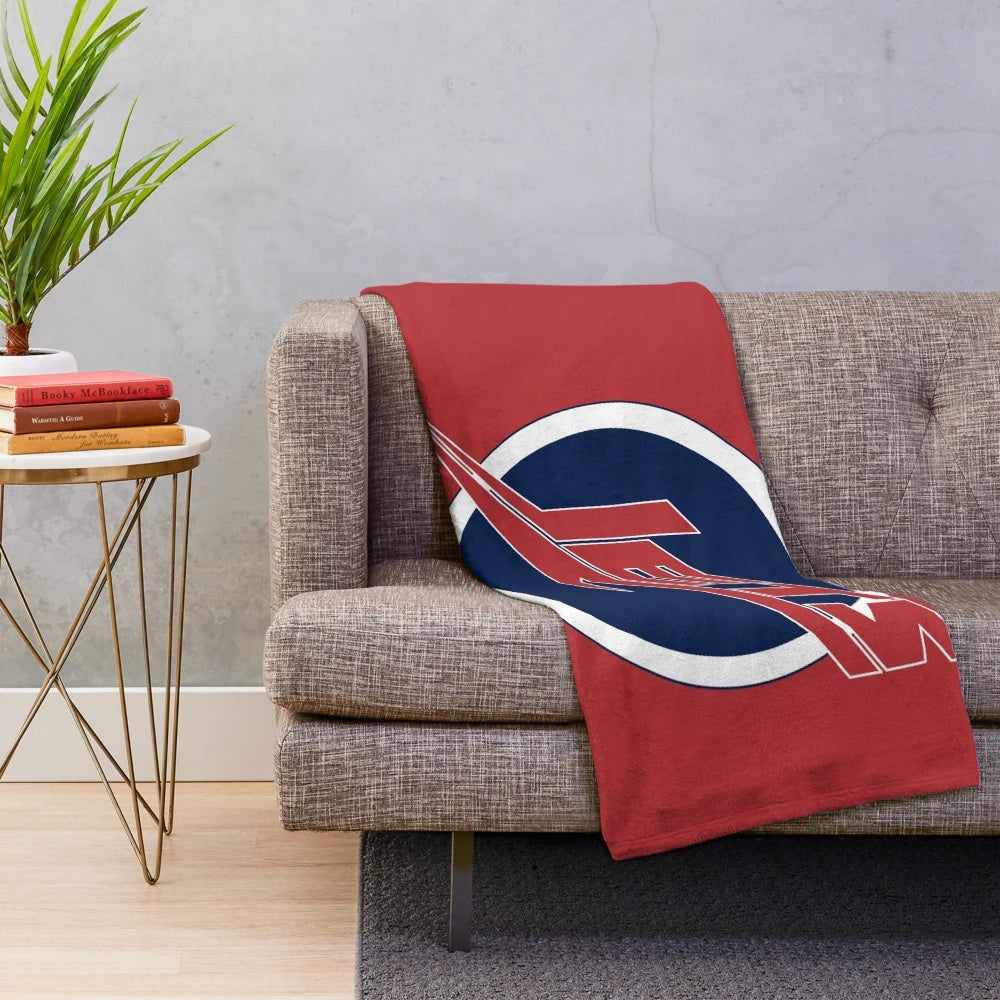 Newman Jets inspired plush blanket