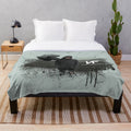 Nf "The Search" plush blanket with a dark and cozy design