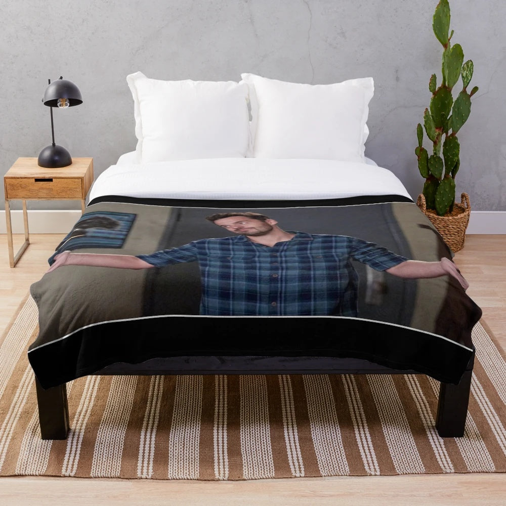 Nick Miller Inspired Plush Blanket for New Girl Fans