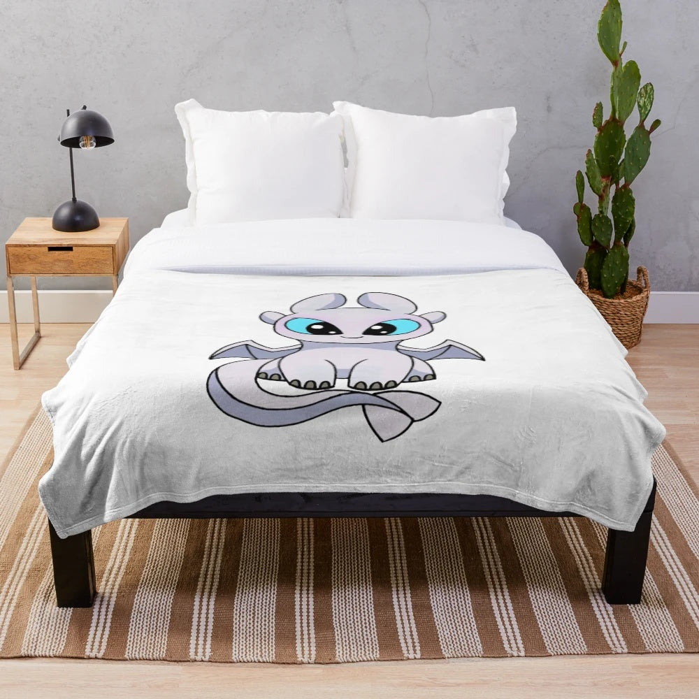 Toothless the Night Fury inspired plush blanket