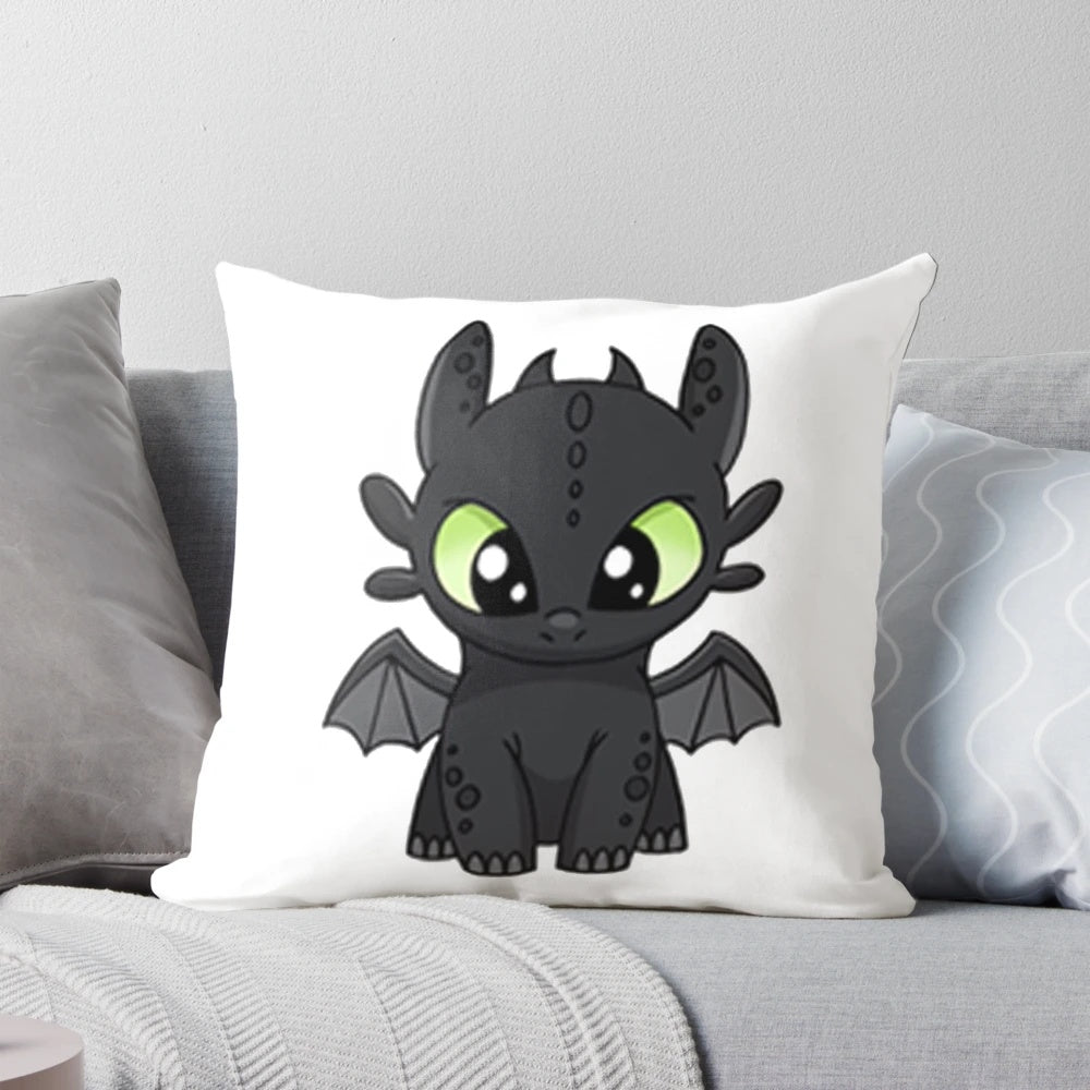 Soft and cuddly Toothless the Night Fury pillow from How to Train Your Dragon