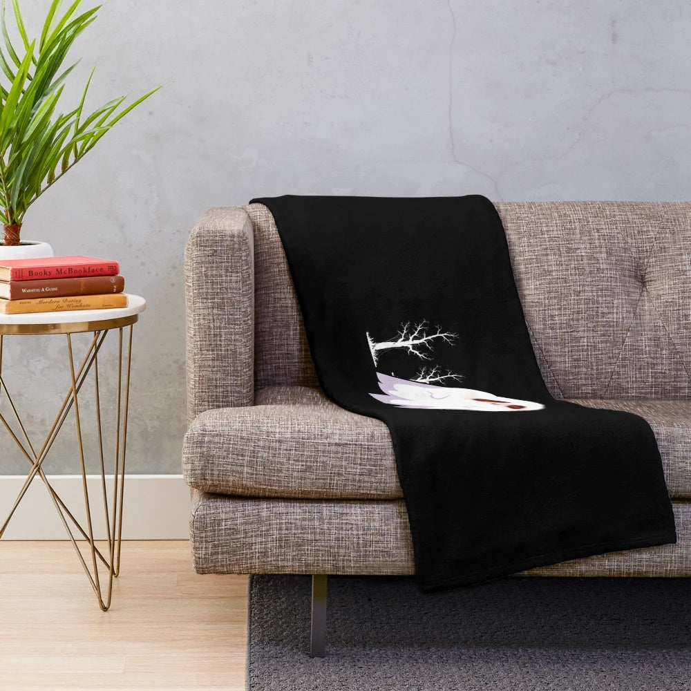 Night ghost plush blanket with a soft, comfortable design
