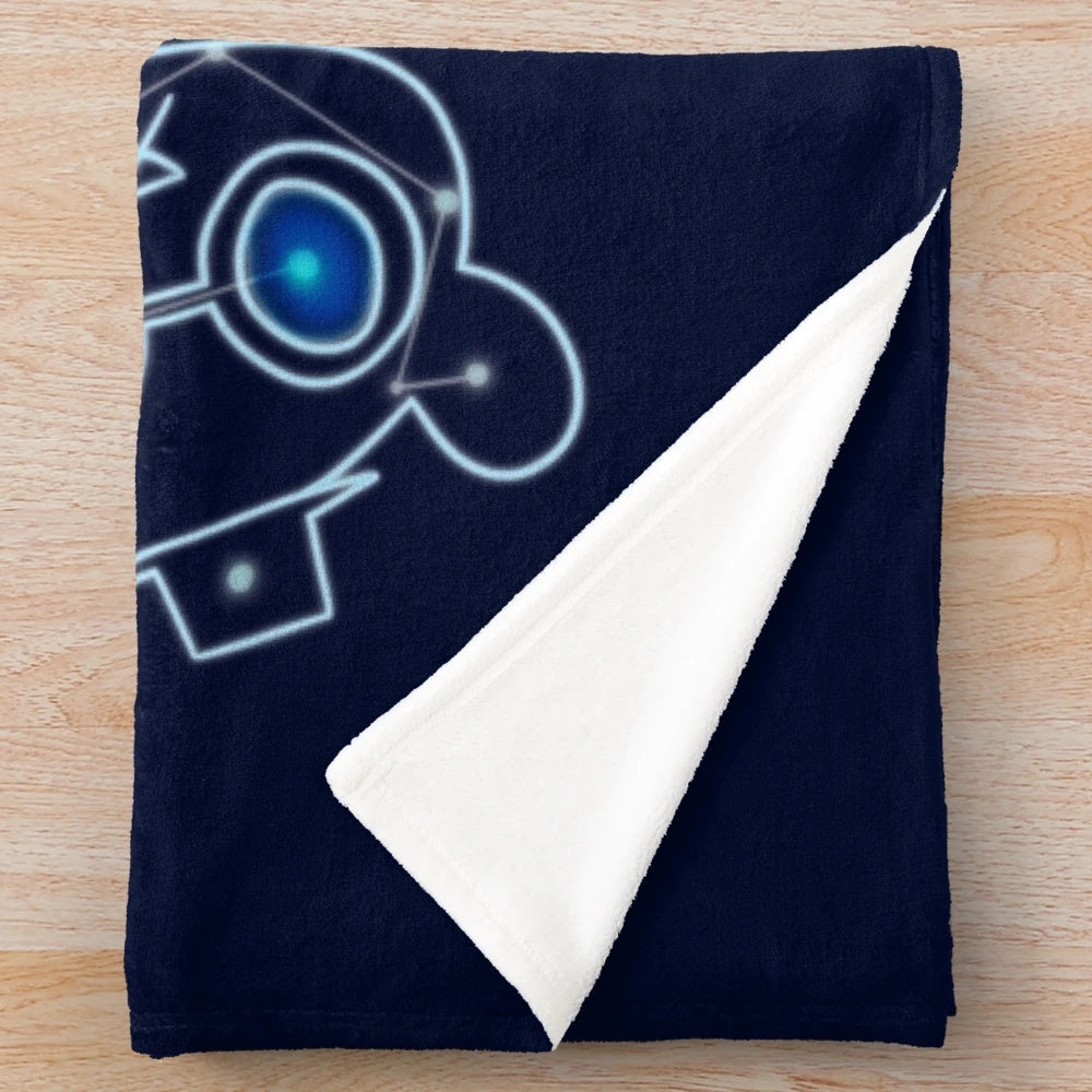 Cozy night in the woods plush blanket with constellation design