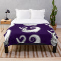 Plush blanket featuring the characters from Nightmare Before Christmas