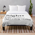 Plush blanket with a stylized design inspired by Frank Ocean's music