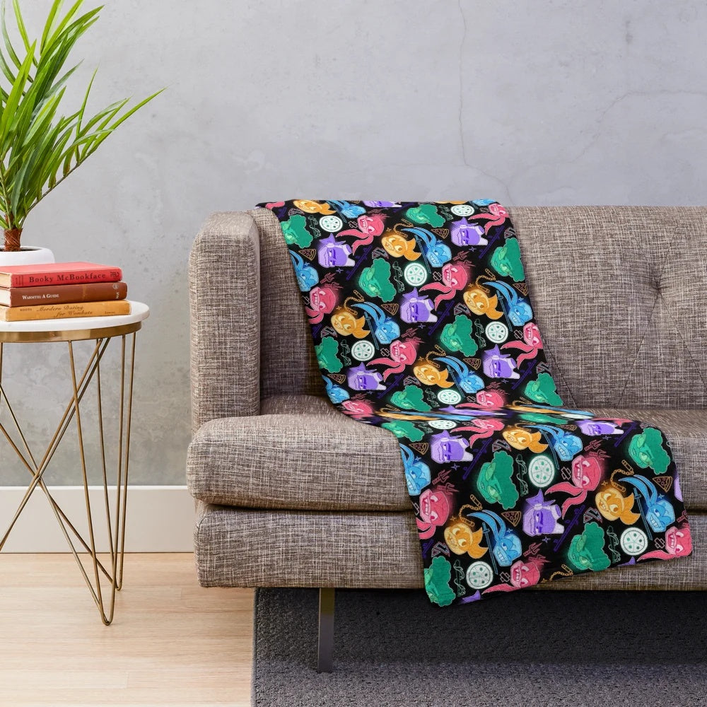Ninja Turtles plush blanket with cartoon design
