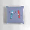 A plush, soft Nintendo Switch-themed pillow with joy con-style detailing.