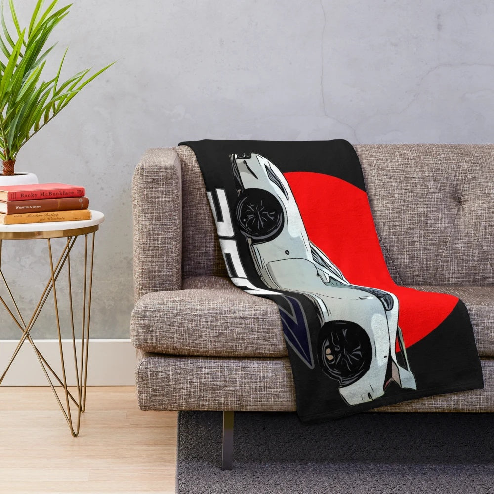 Soft and plush 350z-inspired blanket