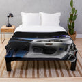 Nissan GTR inspired plush blanket with car design