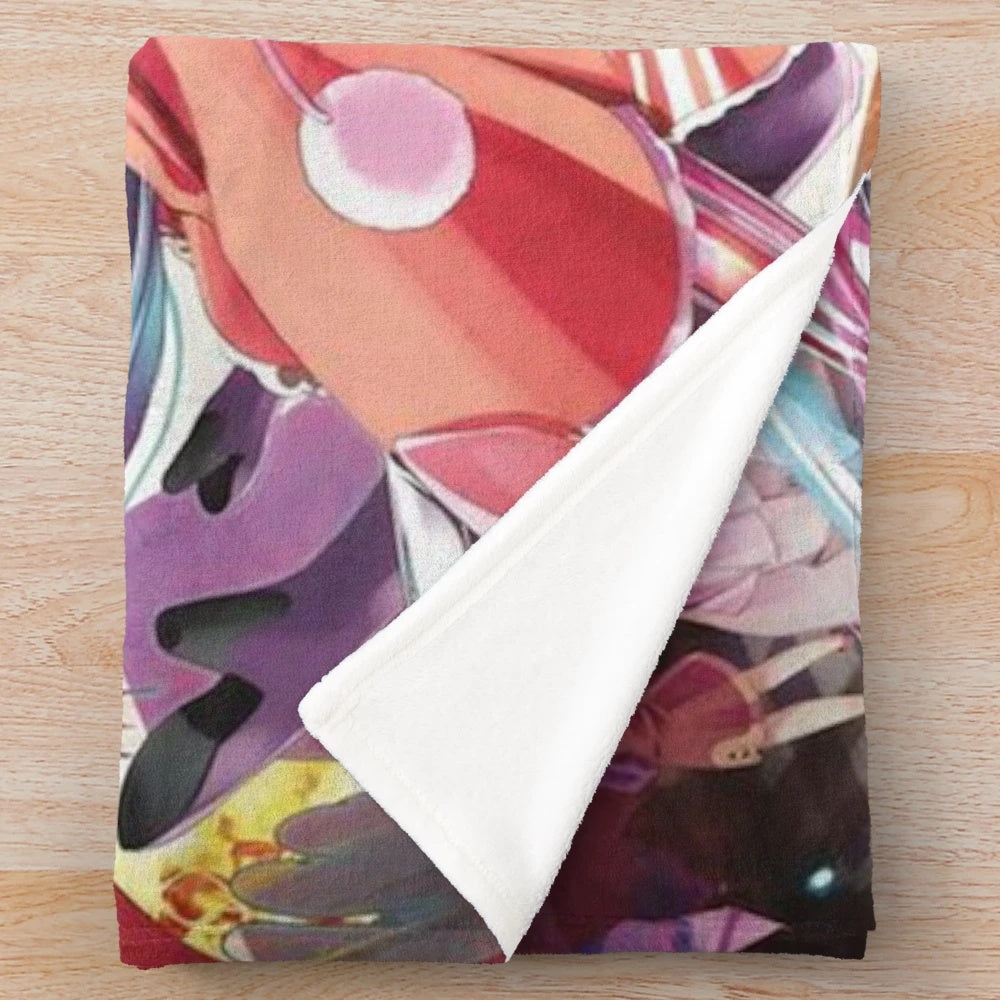 No Game No Life-inspired plush blanket with anime characters