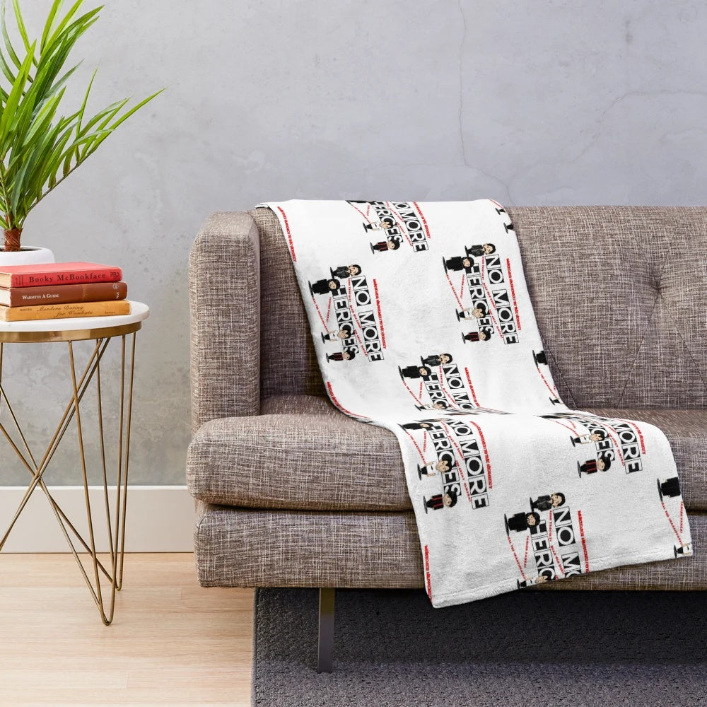 No More Heroes inspired plush blanket featuring anime and manga-inspired design