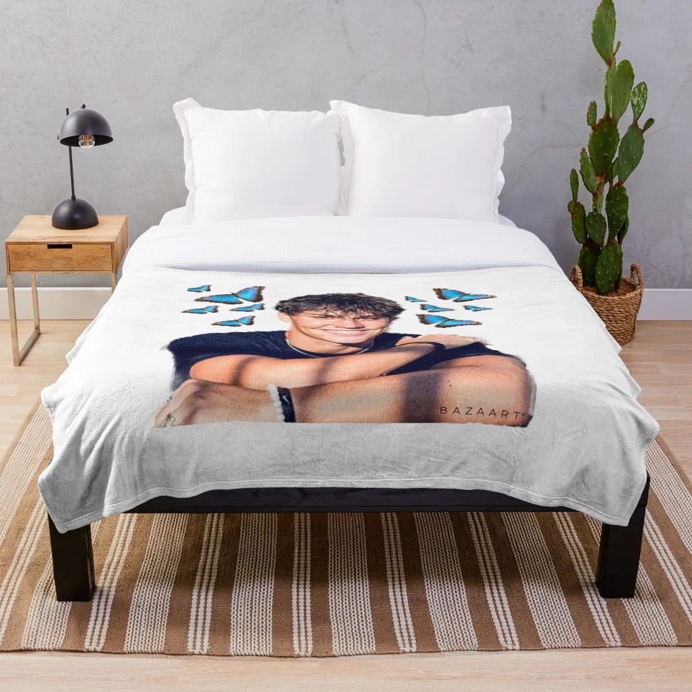 Noah Beck Inspired Plush Blanket