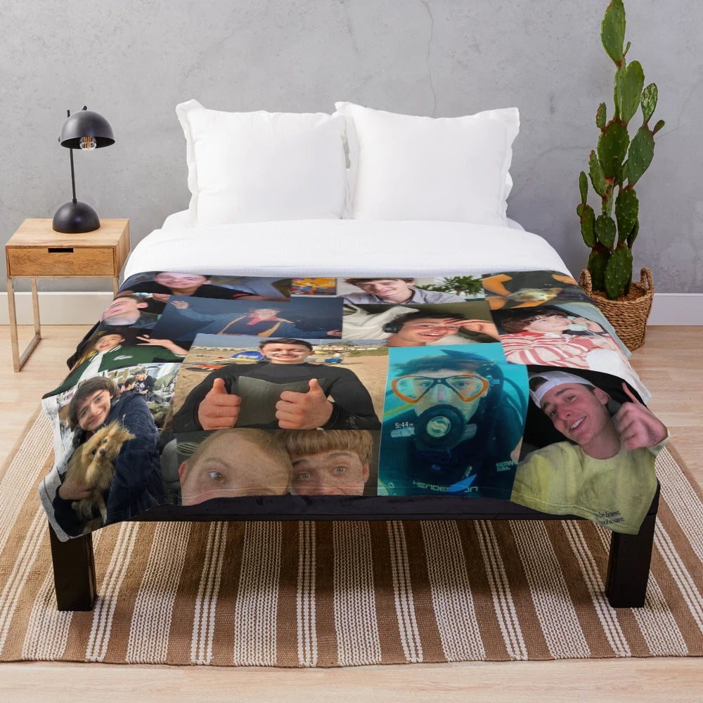 Soft and cuddly plush blanket featuring Noah Schnapp, the actor who plays Will Byers in Stranger Things