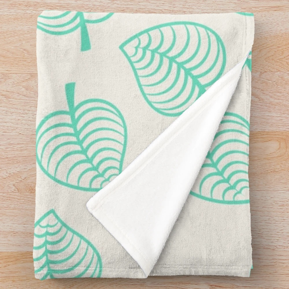 Nook's New Horizons themed plush blanket