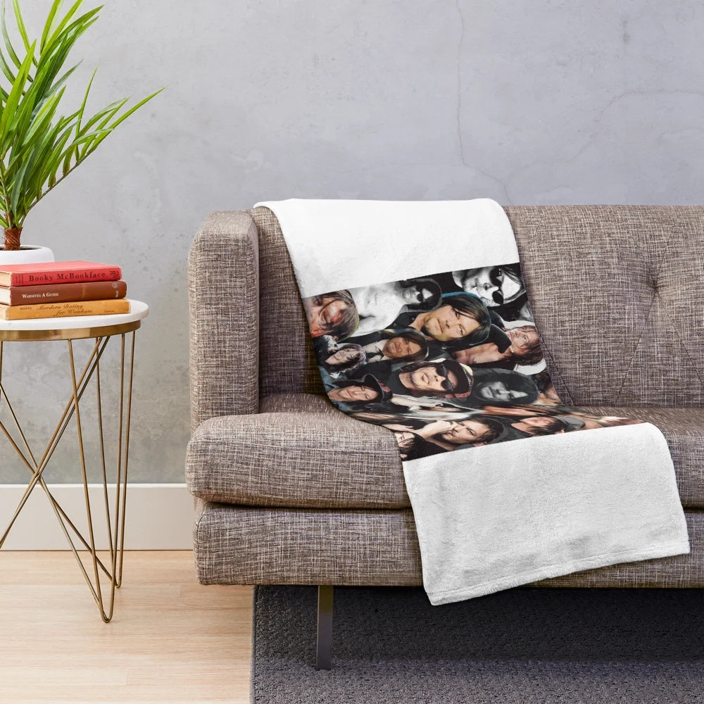Norman Reedus Collage Plush Blanket