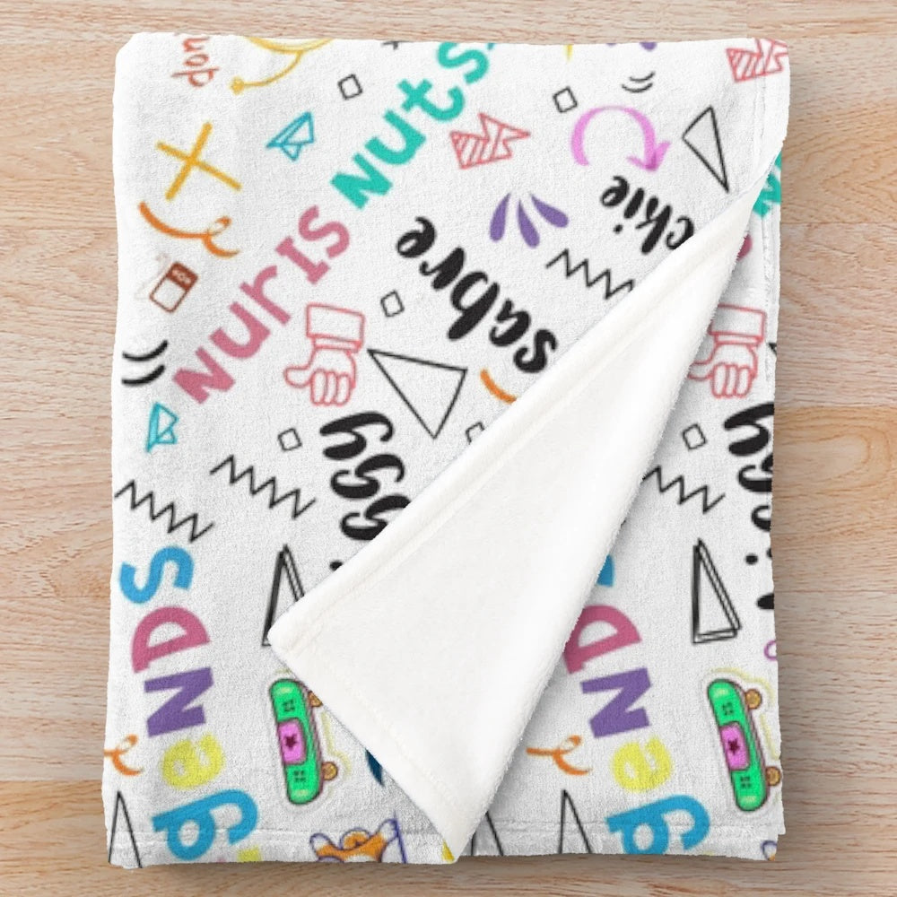 Norris Nuts Seamless Pattern Plush Blanket