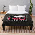 Northern Illinois Huskies plush blanket with team logo