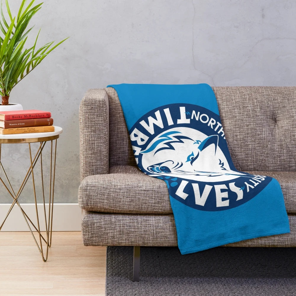 Northwood Timberwolves Plush Blanket for College Sports Fans