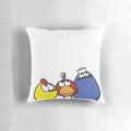 Peep and the Big Wide World cartoon bird character on a plush pillow