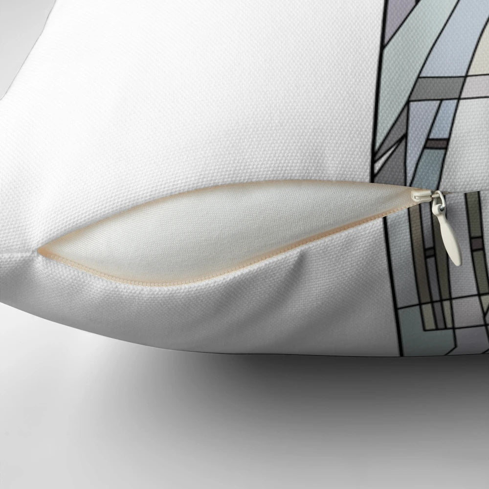 Soft, plush pillow featuring the iconic Notre Dame "Touchdown Jesus" design, perfect for any Fighting Irish fan or university decor.