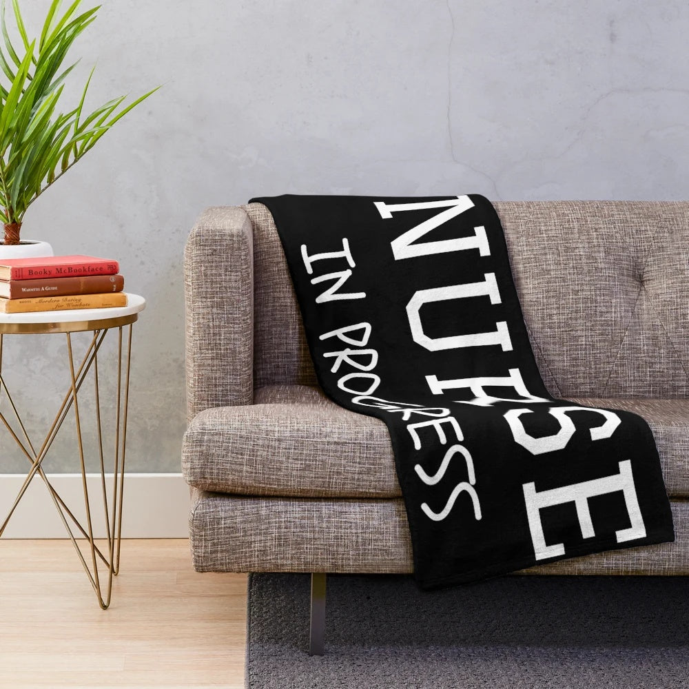 Nurse in Progress Plush Blanket