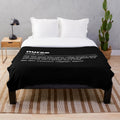 Nurse plush blanket with nurturing and inspiring message
