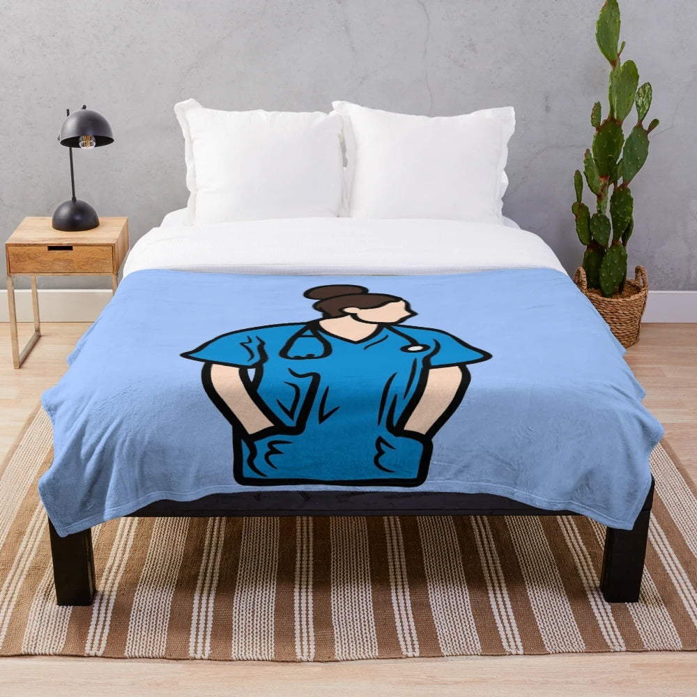 Nurse Strong Plush Blanket