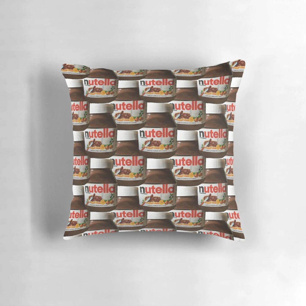 Soft and plush Nutella-inspired digital dream pillow for cozy naps and decor