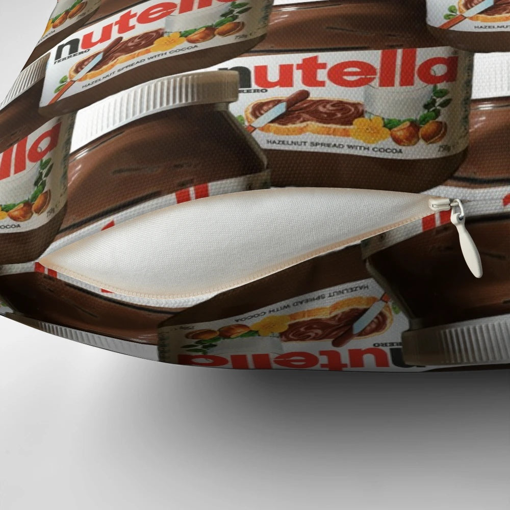 Soft and plush Nutella-inspired digital dream pillow for cozy naps and decor