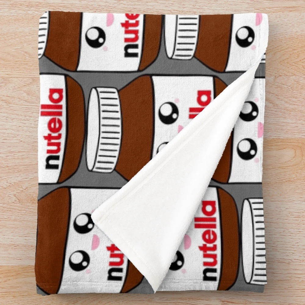 Nutella-themed plush blanket