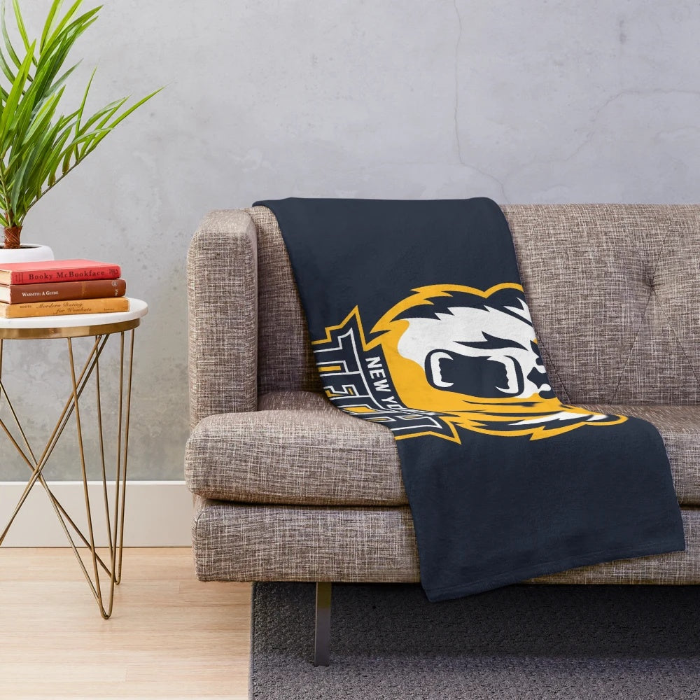 NYIT Bears Plush Blanket with school logo