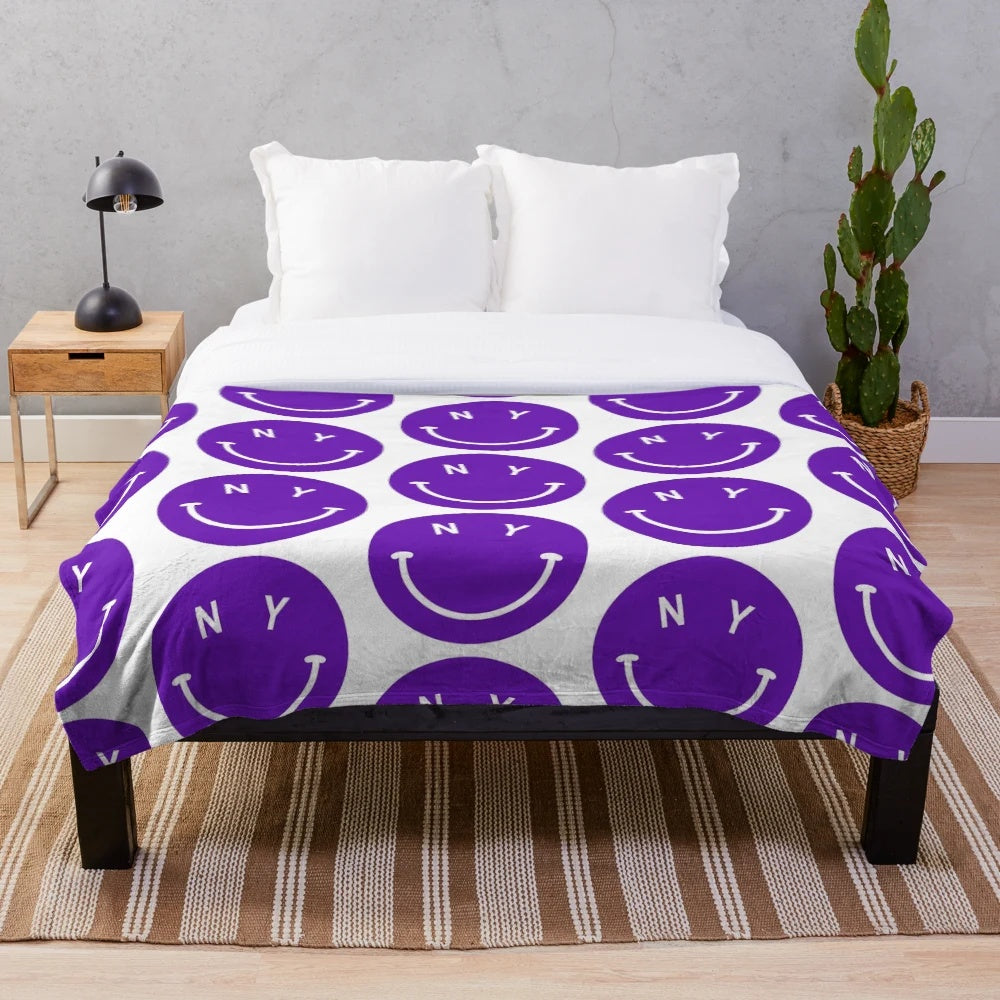 Soft and stylish plush blanket in light pink, perfect for college students, aesthetic-lovers, and modern women
