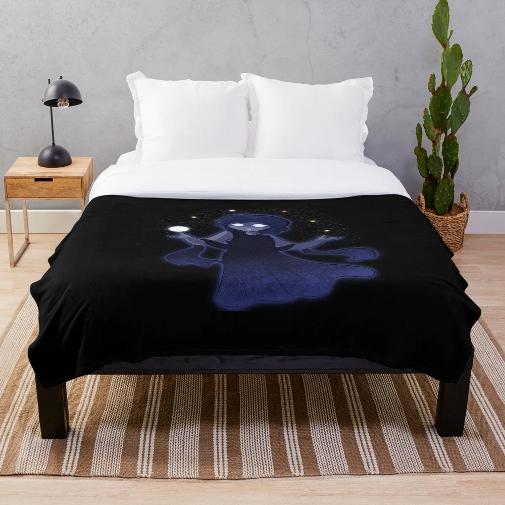 Nyx plush blanket with Greek mythology inspired design