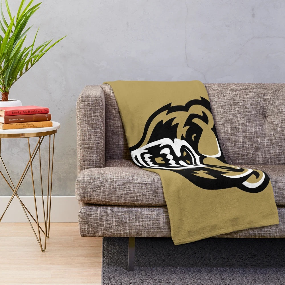 Oakland Golden Grizzlies-inspired plush blanket