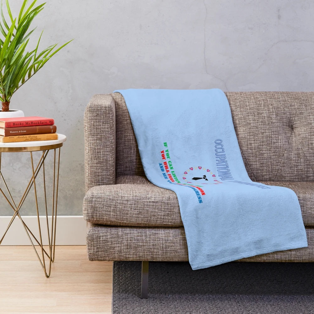 Occupational Therapist Plush Blanket, Soft and Comfortable Blanket for OT Professionals