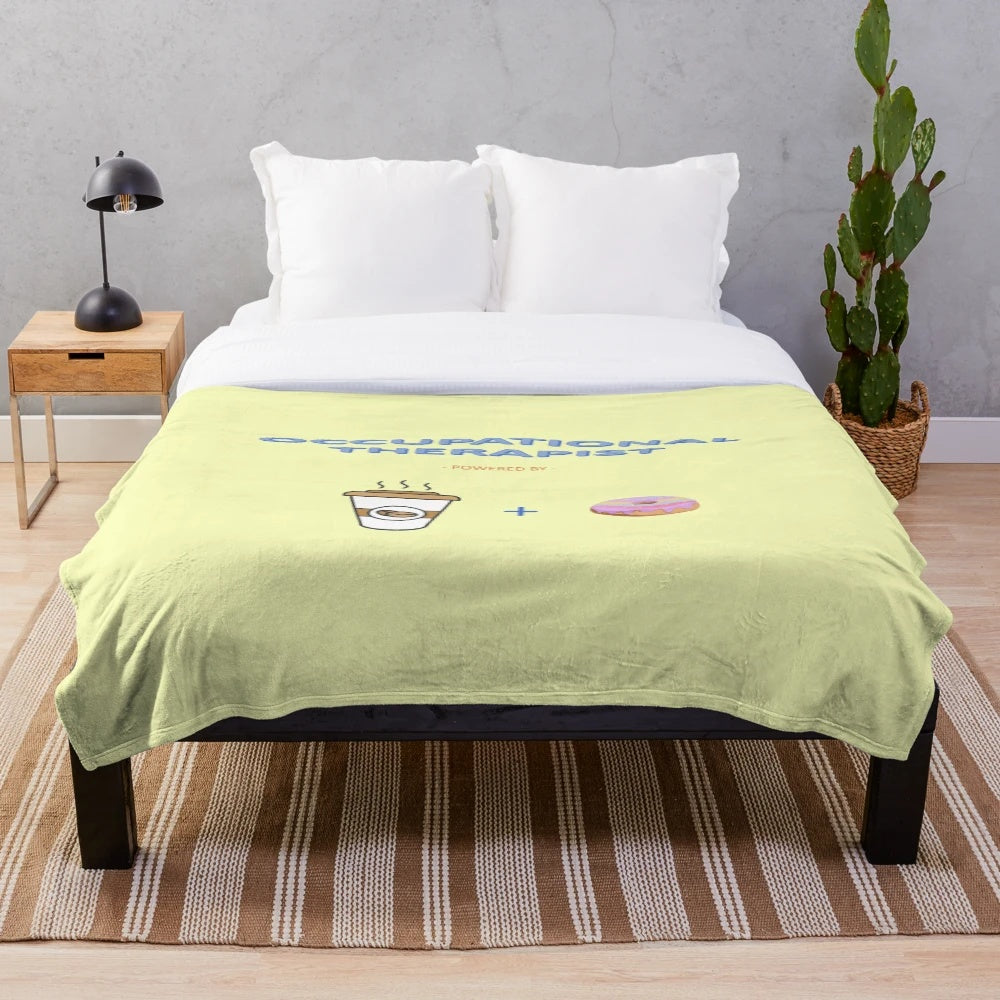 Plush occupational therapist blanket for OT professionals