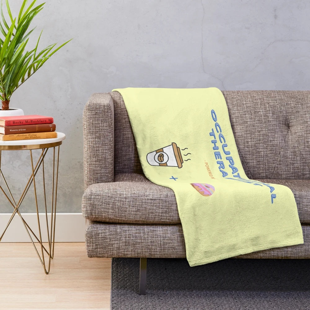 Plush occupational therapist blanket for OT professionals