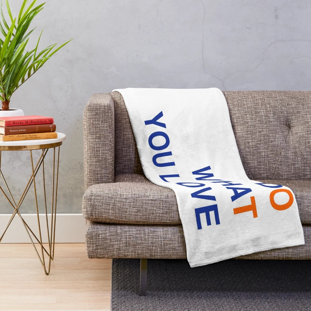 Occupational therapy plush blanket featuring inspirational quote