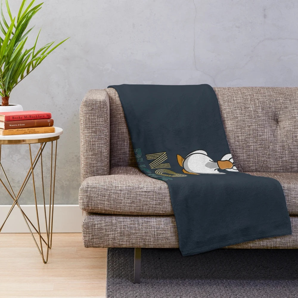 Occupations plush blanket featuring various professional icons