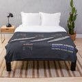 Plush blanket featuring the iconic ocean liners of the White Star Line, including the Titanic, Olympic, and Britannic.
