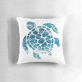 Soft, plush ocean sea turtle decorative throw pillow for coastal home decor