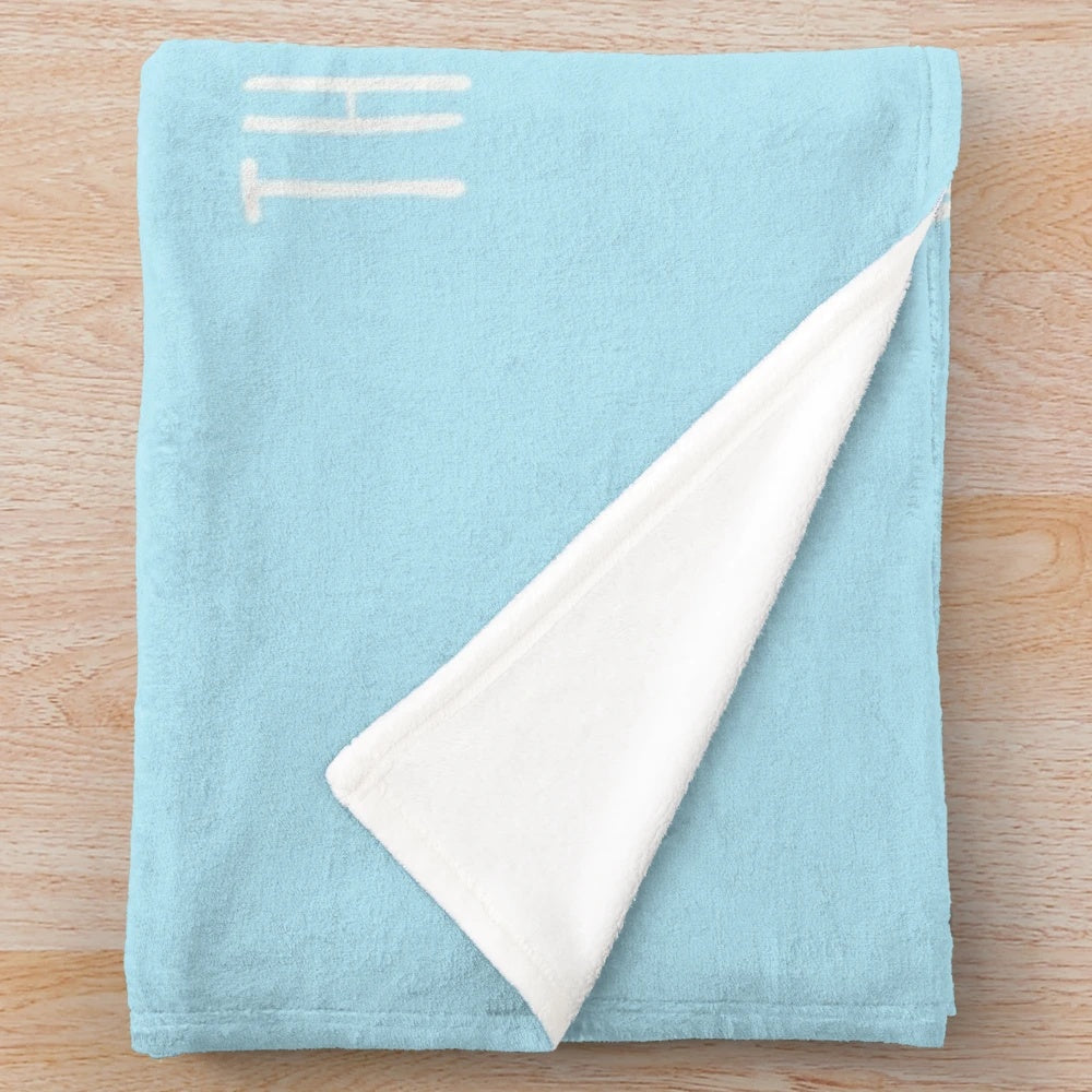 Plush blanket with ocean-inspired design for Billie Eilish fans